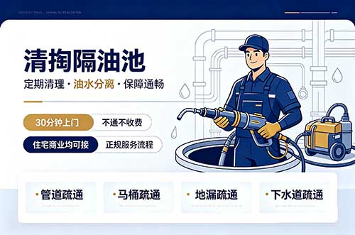 巩义清掏隔油池